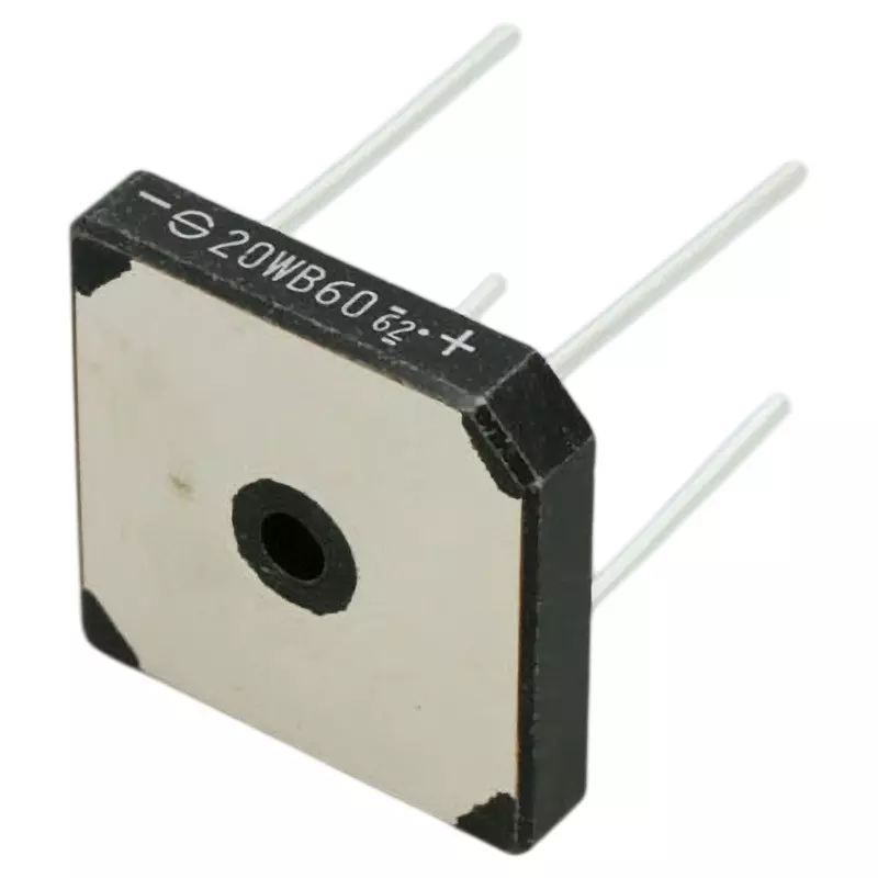 Shindengen Bridge Diode (With fin, Tc = 76 ℃) 20, (No fin, Ta = 25 ℃) 4.5 Output Current, S20WB60-5000