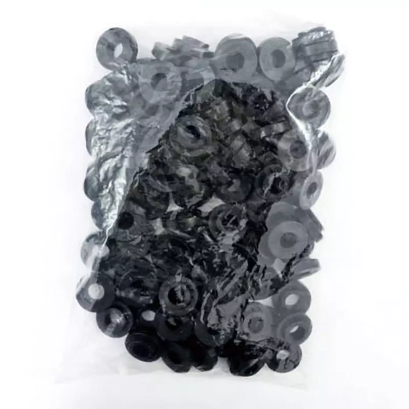 Shinohara Electric Insulation Bush Made of PP Material Black, IB-12T (Pack of 100)