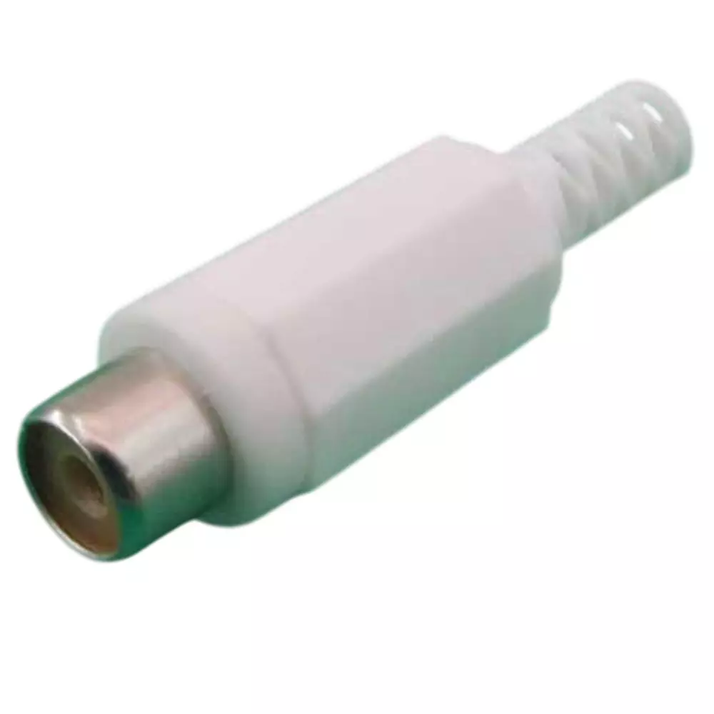 Kyoritsu Electronics Rca Jack Relay Type Handle, spring: plastic Material White, WTN-20-6199-1(W)