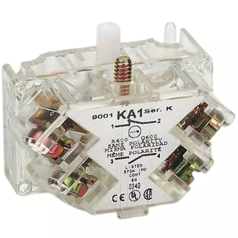 Schneider Electric Contact Block Contact block Type Better World Products: Yes Spec, 9001KA2G