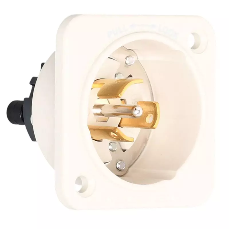 AMERICAN DENKI Hook Type Flange Inlet 250 V Rated Voltage, 3125GN