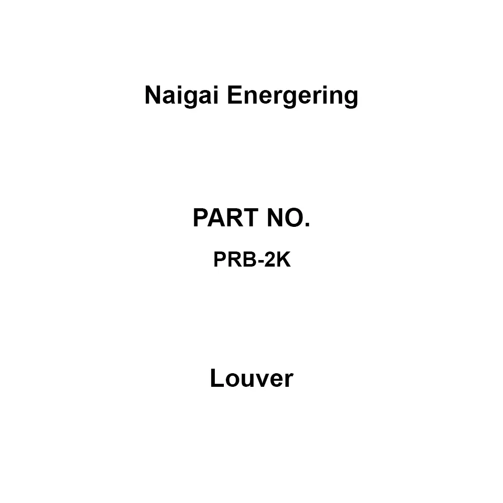 Naigai Energering Louver Iron Material, PRB-2K (Pack of 2)
