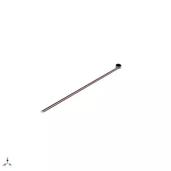PUI AUDIO Microphones Omnidirectional Solder Pin Termination Style 2.2 kΩ Impedance, POM-2738L-LW100-R