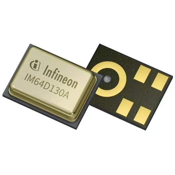 Infineon MEMS Microphone -36 dBFS Sensitivity 64 dBA Signal to Noise Ratio, IM64D130AXTMA1