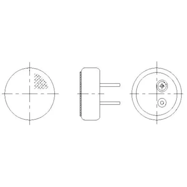MALLORY Microphones Omnidirectional Solder Pin Termination Style 2.2 kΩ Impedance, PMO-6022PN-48KDQ