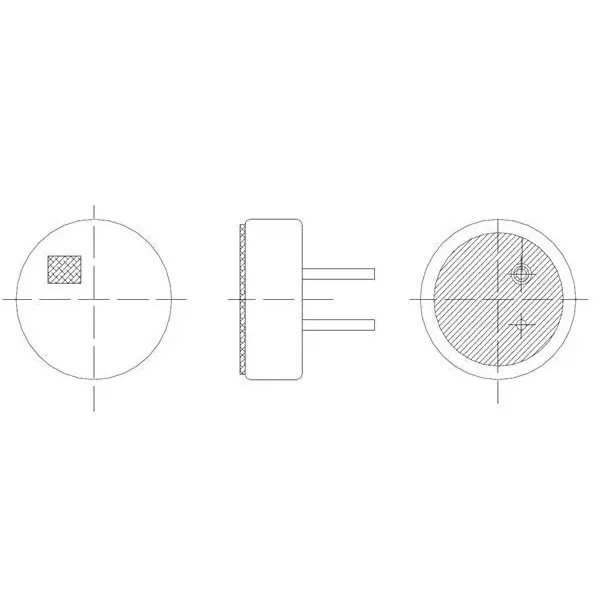 MALLORY Microphones Omnidirectional Solder Pin Termination Style 2.2 kΩ Impedance, PMO-4015PN-42KDQ