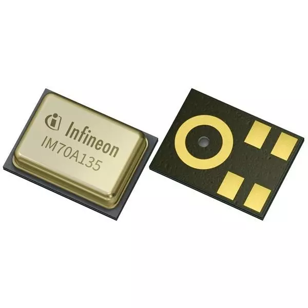 Infineon MEMS Microphone -38 dB Sensitivity 70 dB Signal to Noise Ratio, IM70A135V01XTMA1