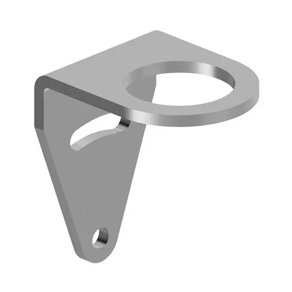 BANNER ENGINEERING Right Angle Mount Bracket Stainless Steel 45.5 mm Length 22 mm Mounting Hole Size, SMB22A