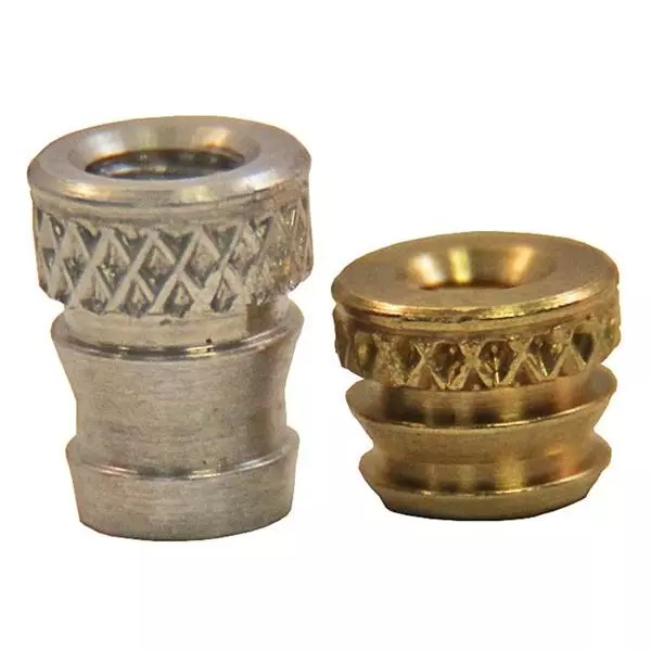 SI Threaded Insert Brass 3.58 mm Outside Diameter, IUB-080-1