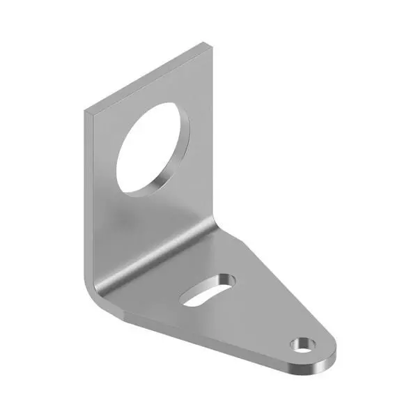 BANNER ENGINEERING Right Angle Mount Bracket Stainless Steel 41 mm Length 18.5 mm Mounting Hole Size, SMB18A