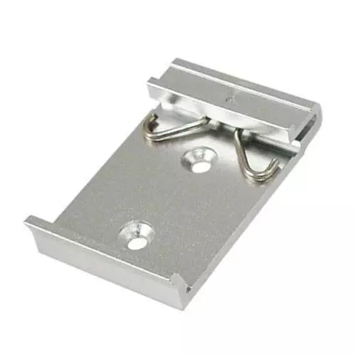 L-COM Mounting Clips Aluminum 50 mm Length 8.3 mm Thickness, DIN-MNT30