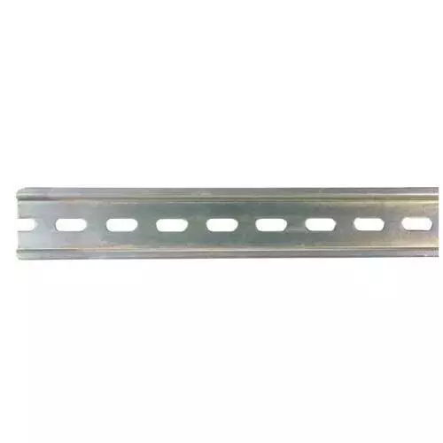 L-COM DIN Rail Enclosure Steel 1 m Length 1 mm Thickness, DIN-35-1