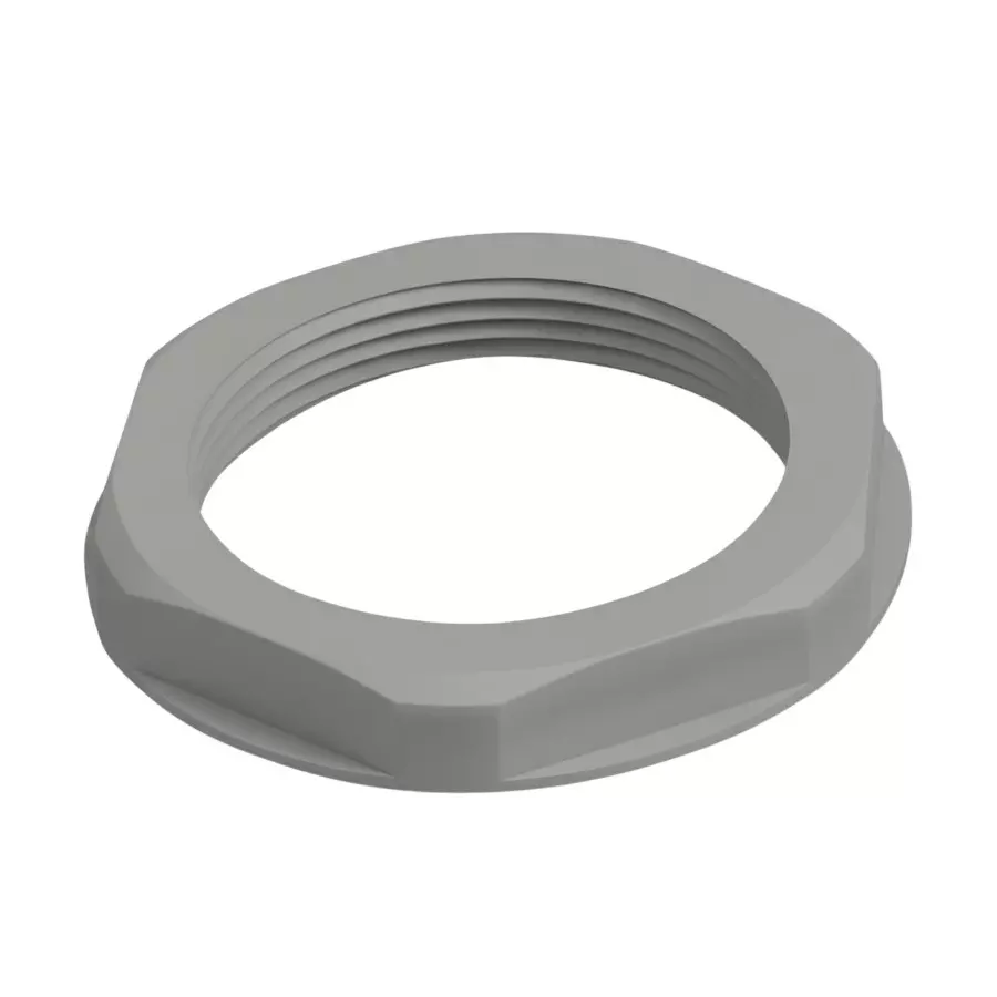 HELUKABEL Counter Nut Polyamide 29 mm PG Size Dark Grey with Collar, 94256 (Pack of 50 Pcs)