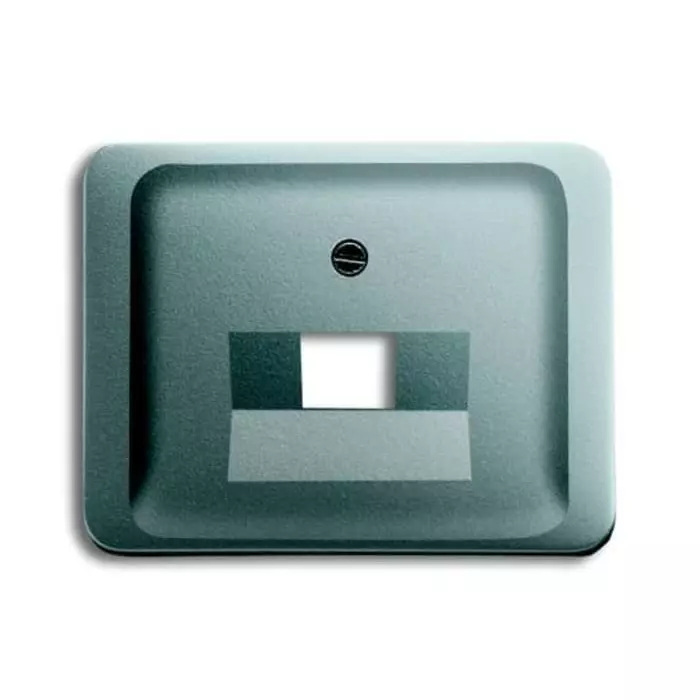 ABB Grey 1 Gang Plastic RJ45 Cover Plate, 2CKA001710A3348