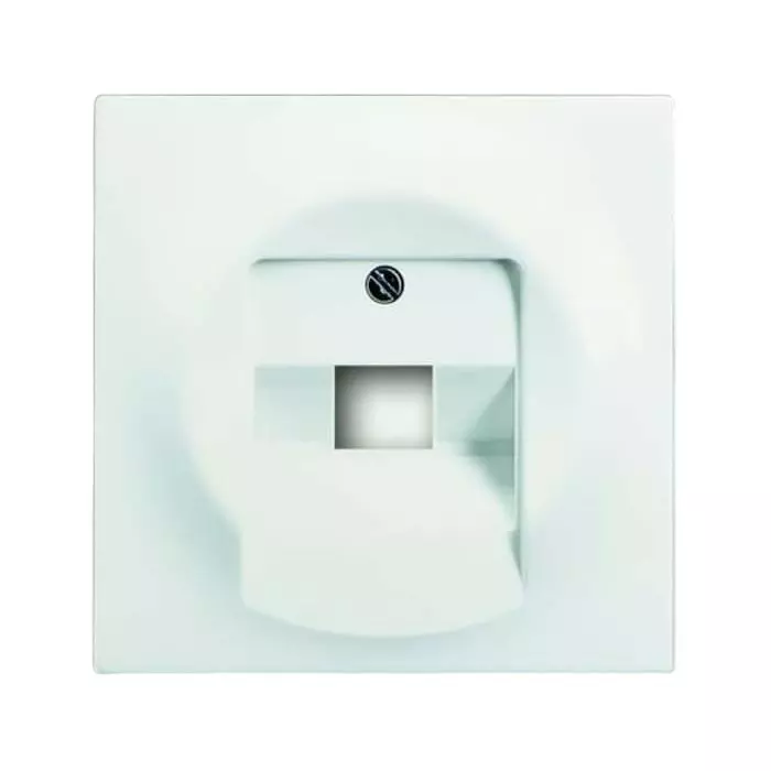 ABB White 1 Gang Plastic RJ45 Cover Plate, 2CKA001753A0194