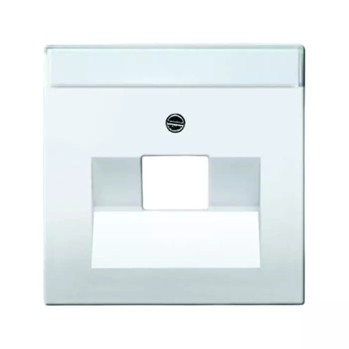 ABB White 1 Gang Plastic RJ45 Cover Plate, 2CKA001710A3165