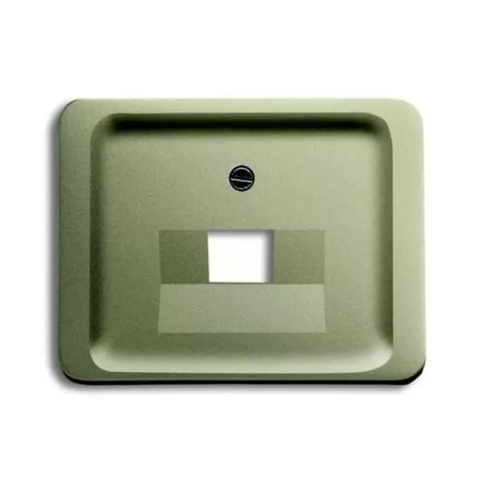 ABB Grey 1 Gang Plastic RJ45 Cover Plate, 2CKA001710A3322