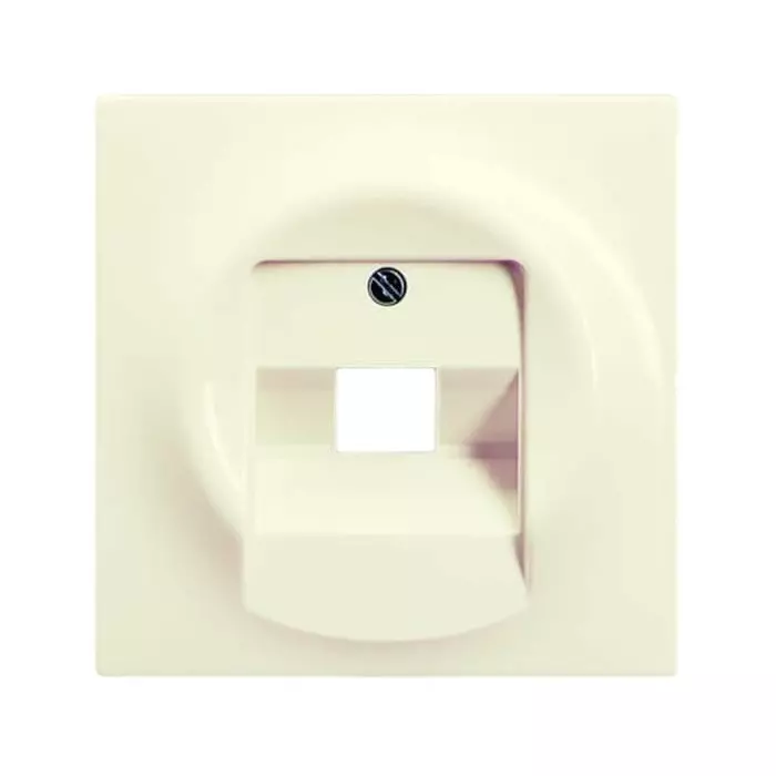 ABB White 1 Gang Plastic RJ45 Cover Plate, 2CKA001753A0085