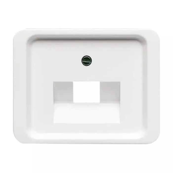 ABB White 1 Gang Plastic RJ45 Cover Plate, 2CKA001710A2025
