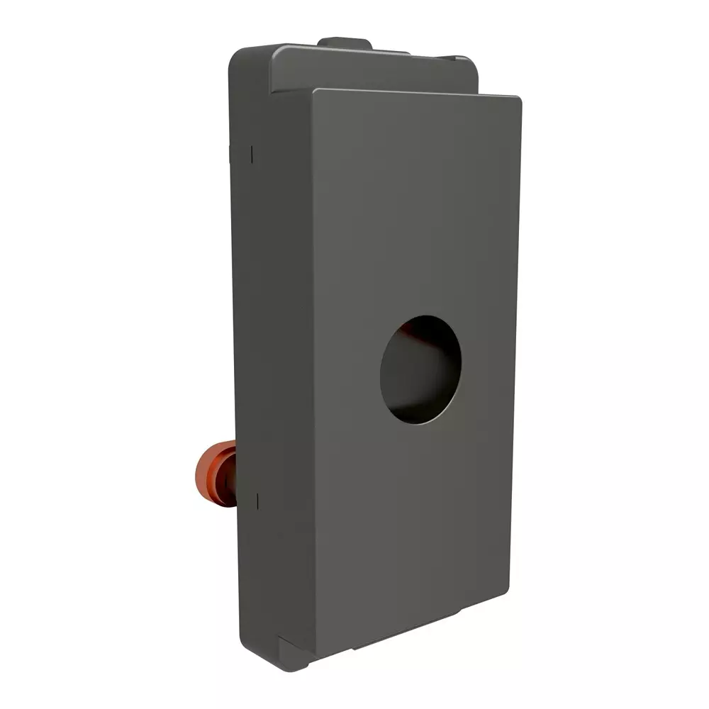 Schneider Electric Livia Series Cord Outlet 1 Module Snap Fitted and Pristine Grey Color, P4550_PG_N