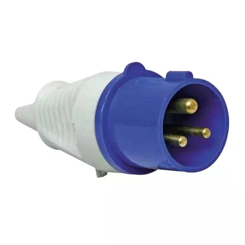 Sibass Electric Plug 16 A 3 Pin IP44 Rating and CE Mark, SE-P013X (Pack of 60)