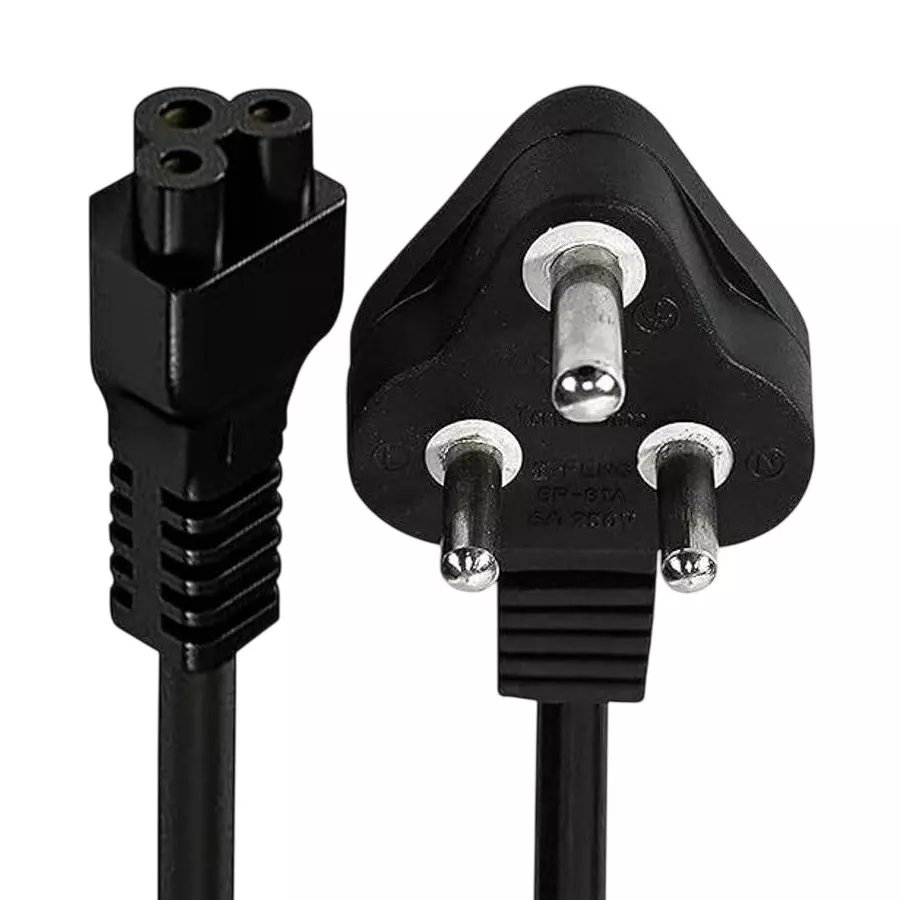 GEONIX Power Cord 1.5 m Compatible for Laptop Black, GXLPC1.5