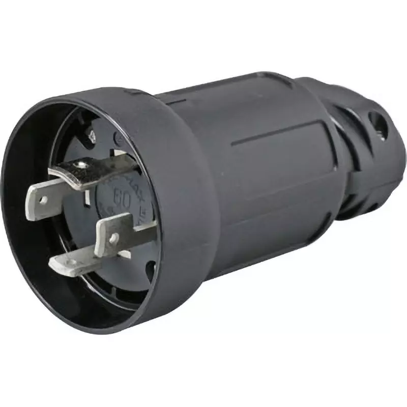 AMERICAN DENKI Hook Type Plug 250 V Voltage 60 A Current 4622E