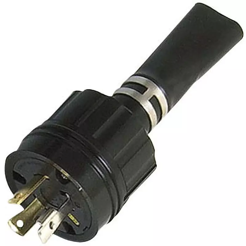 AMERICAN DENKI Waterproof Plug 125 V Voltage 30 A Current Type, 3312RW-L5