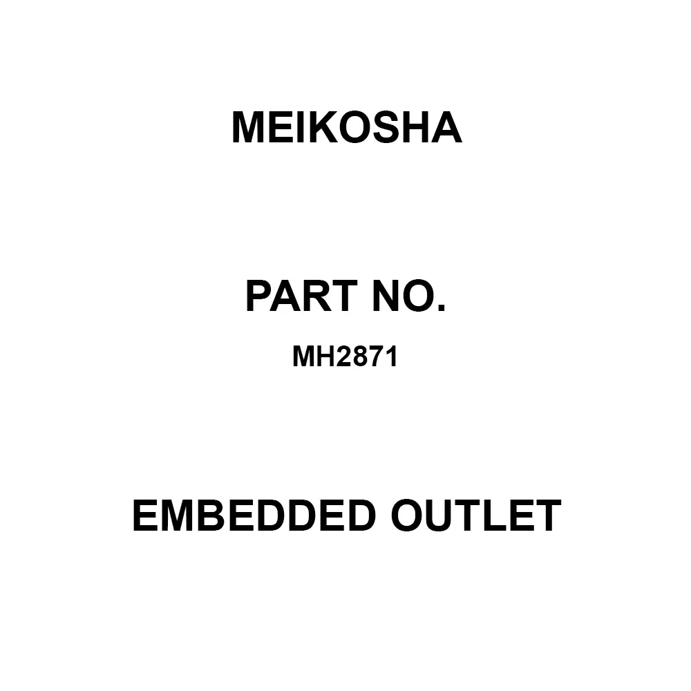 Meikosha Embedded Outlet 125 V Rated Voltage 15 Amp Current, MH2871