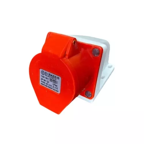Sibass Electric Box Socket 16 A 5 Pin IP44 Rating and CE Mark, SE-S115 (Pack of 60)