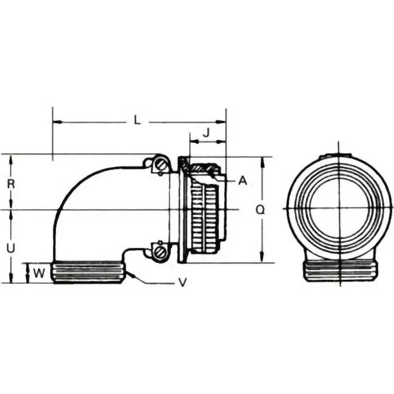 FUJIKURA Round Type L-Shaped Plug Split Shell 7 Pole, D/MS3108B16S-1P