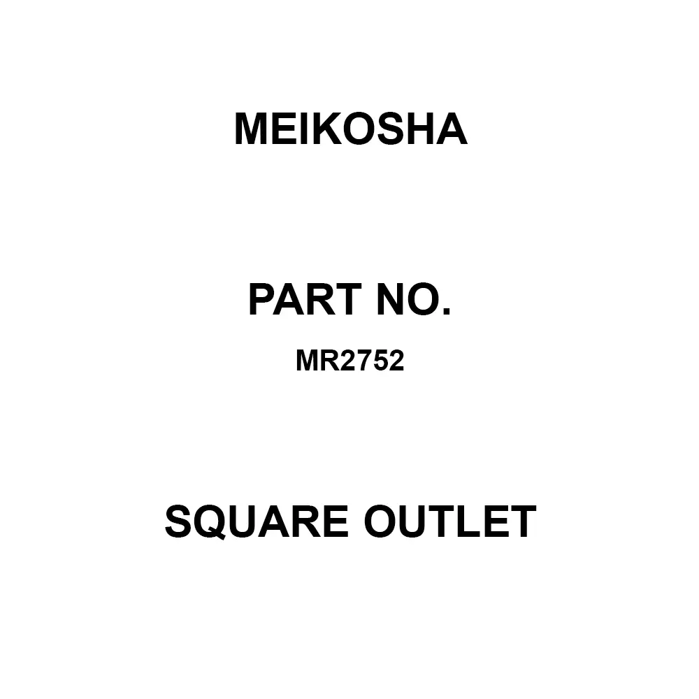 Meikosha Square Outlet 250 V Rated Voltage 15 Amp Current, MR2752