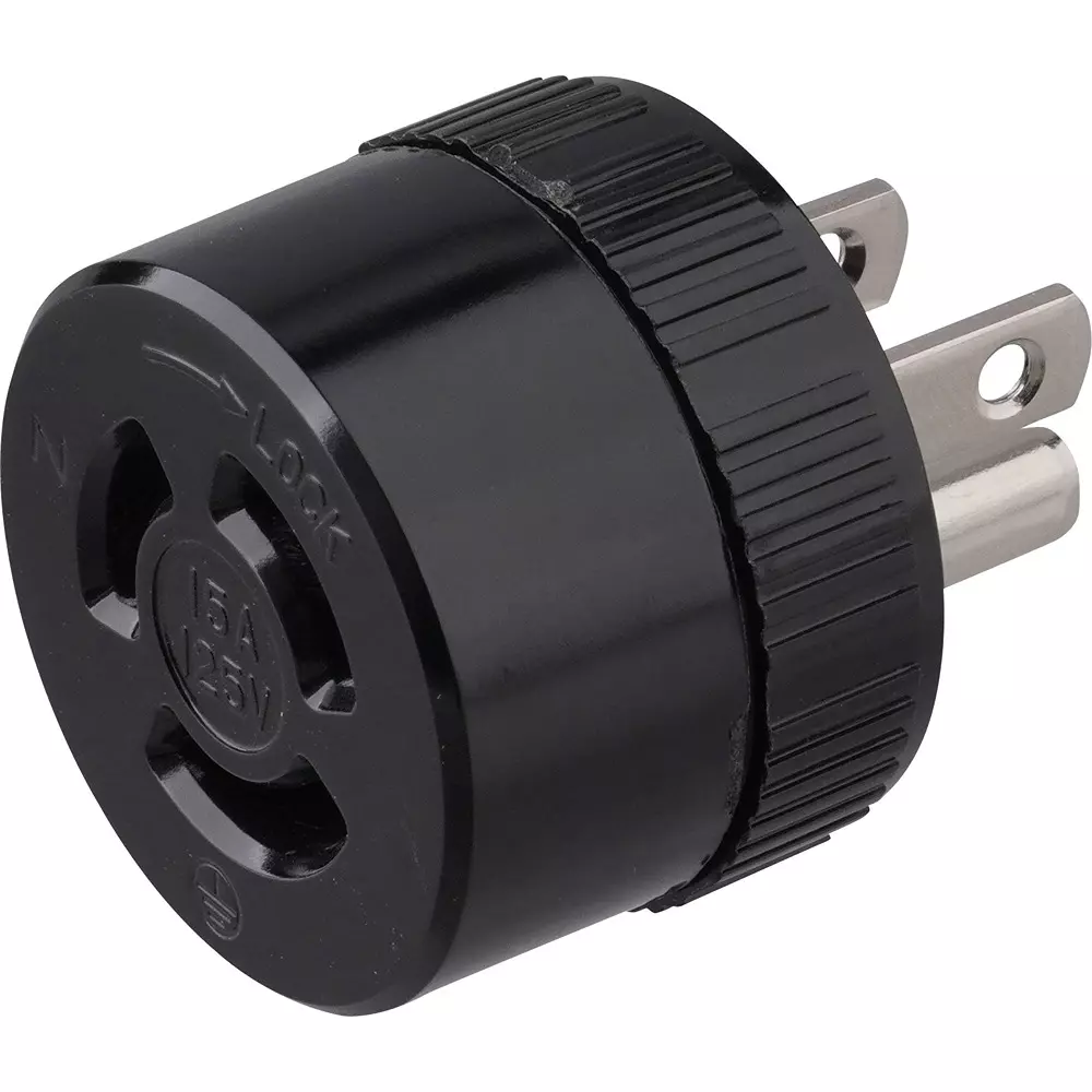 Meikosha Hook Conversion Adapter Ground 2P 15 Amp 125 V Rating, MH2986B