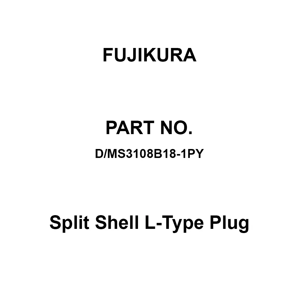 FUJIKURA Round Type Split Shell L-Type Plug 10 Pole Screw Connection, D/MS3108B18-1PY