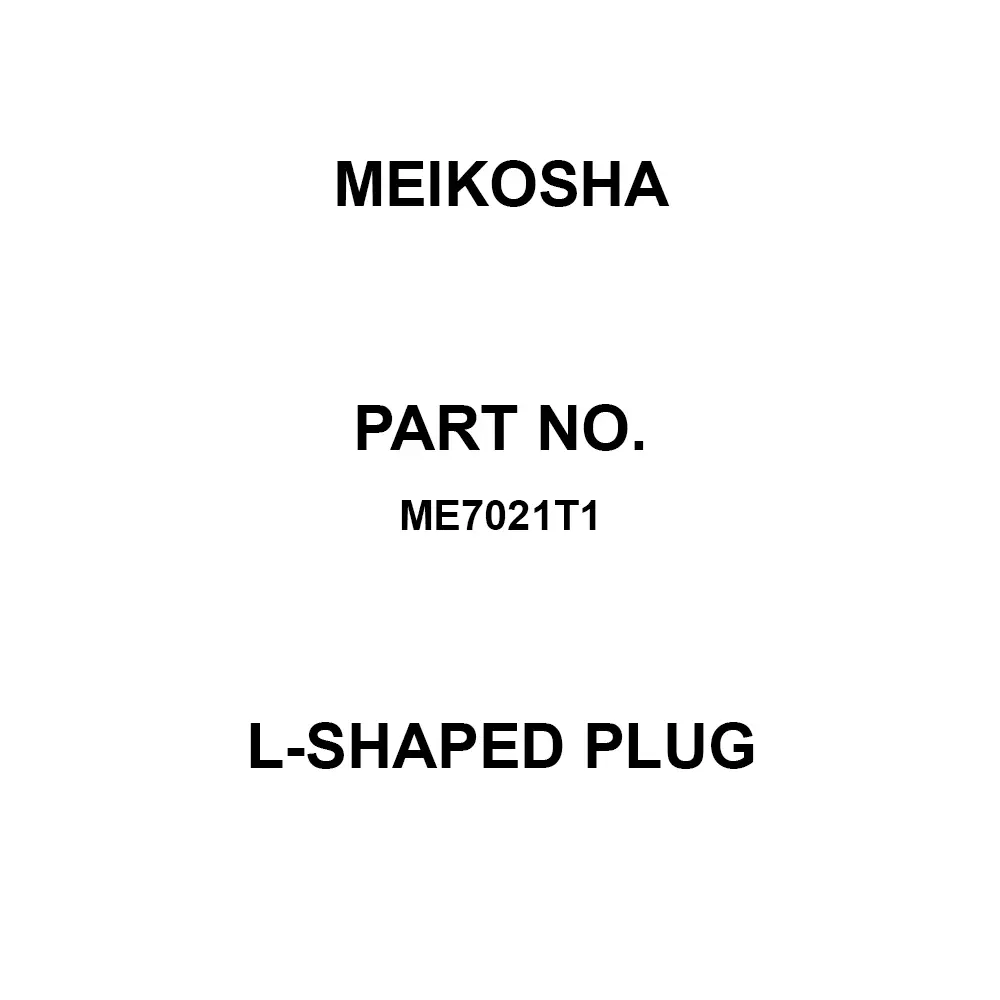 Meikosha L-Shaped Plug 250 V Rated Voltage 15 Amp Current, ME7021T1 (Pack of 200)
