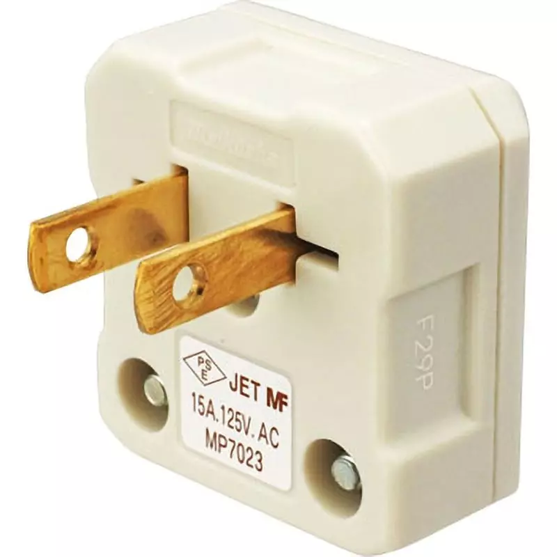 Meikosha L-Shaped Plug 2P 15 Amp 125 V, MP7023T1