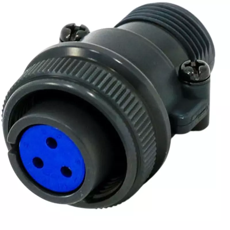 FUJIKURA Round Type Split Shell Straight Plug with Key Position Change 3 Pole, D/MS3106B14S-7SW