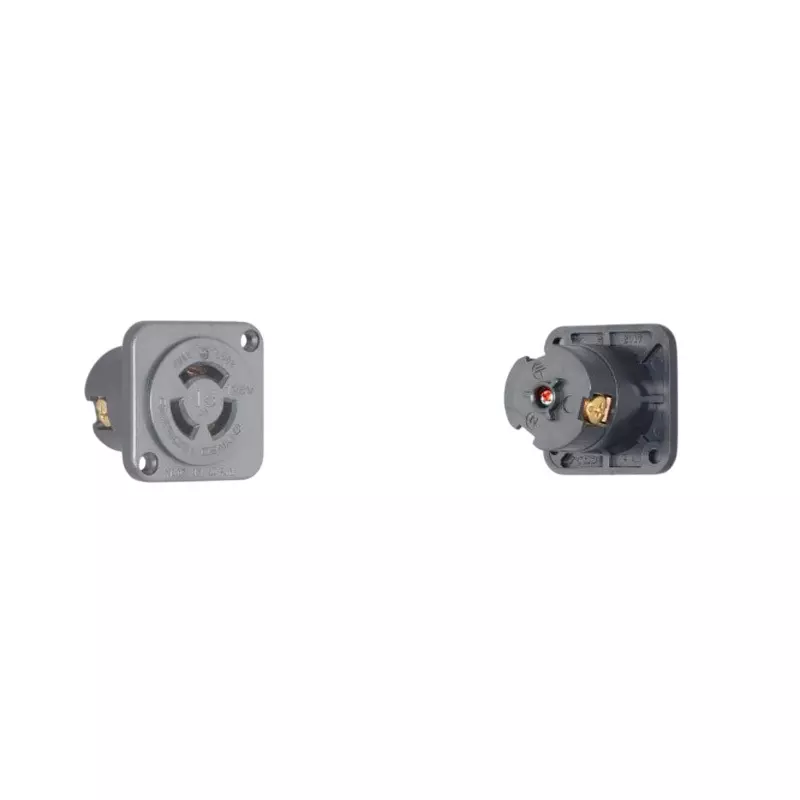 AMERICAN DENKI Appliance Outlet 125 V Voltage 15 A Current Black, 3117