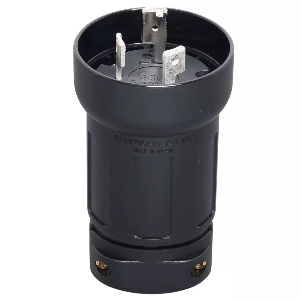 AMERICAN DENKI Hook Type Plug 600 V Voltage 60 A Current 3662E
