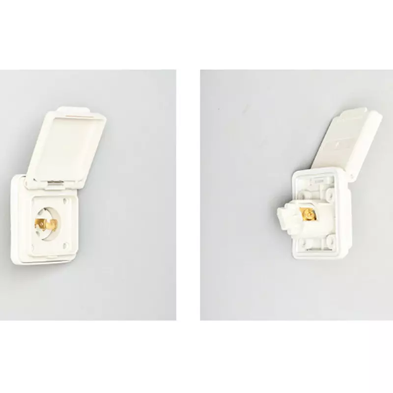 AMERICAN DENKI Waterproof Appliance Outlet White R2-4 Applicable crimp terminal type Wire Connection, 2115NW