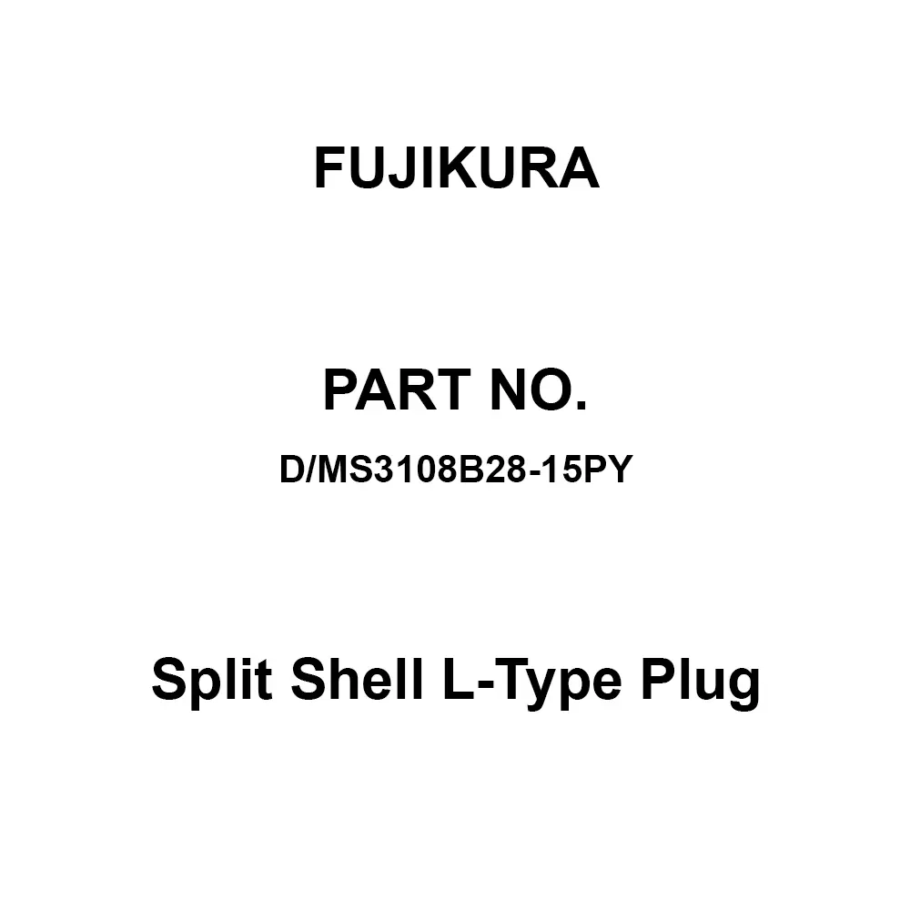 FUJIKURA Round Type Split Shell L-Type Plug 35 Pole Screw Connection, D/MS3108B28-15PY