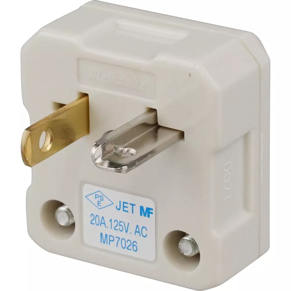 Meikosha L-Shaped Plug 20 Amp 125 V Rating, MP7026