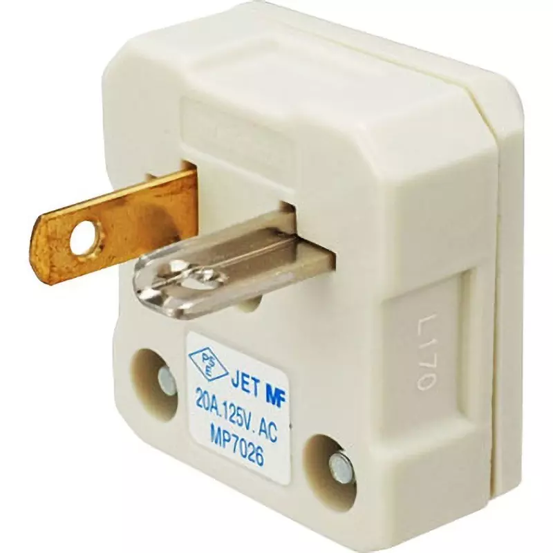 Meikosha L-Shaped Plug 2P 20 Amp 125 V, MP7026T1