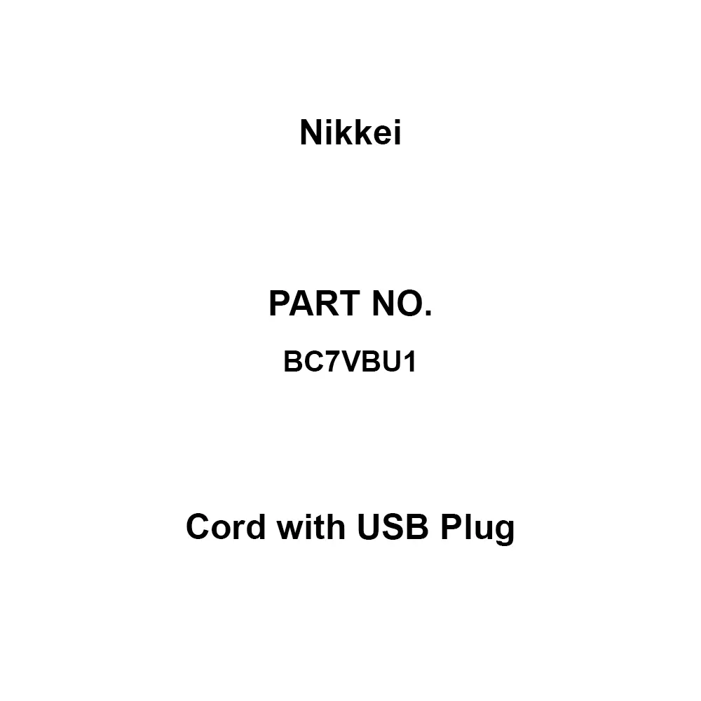 Nikkei Cord With Usb Plug VL08 B type Suitable for DC5 Input Voltage, BC7VBU1