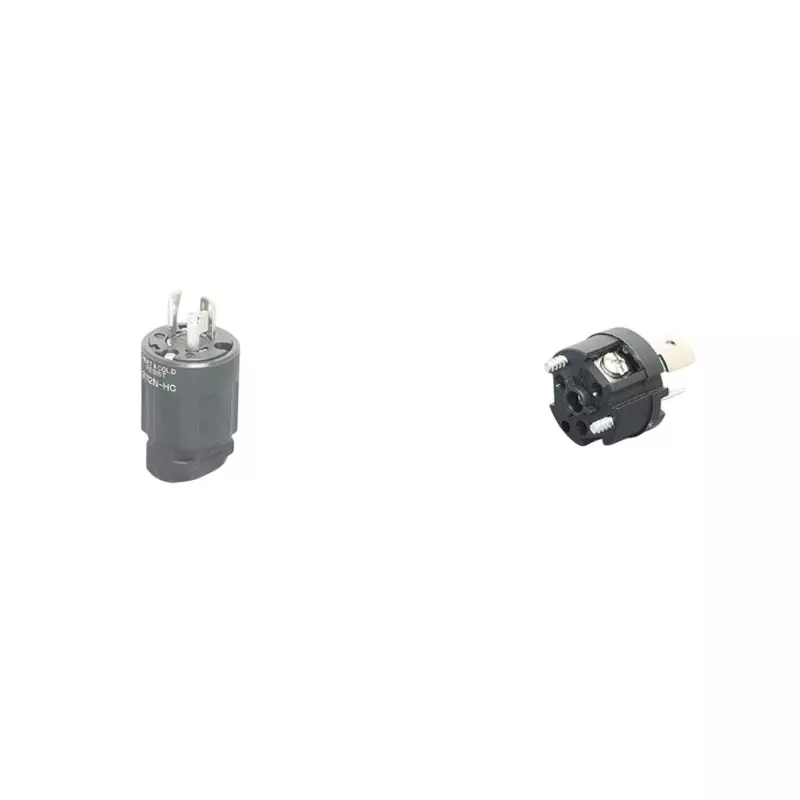AMERICAN DENKI Heat And Cold Resistant Plug 125 V Voltage 15 A Current Black, 3112N-HC