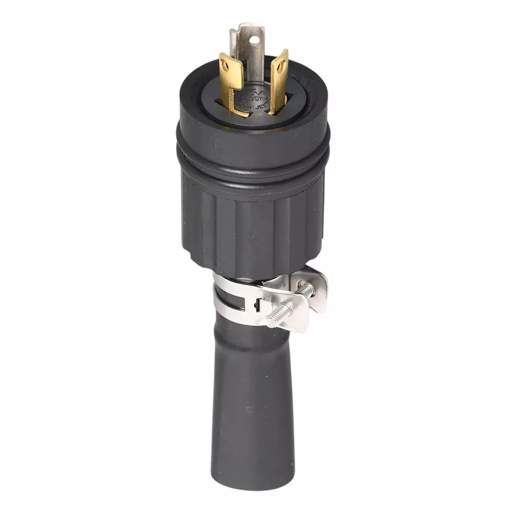 AMERICAN DENKI Waterproof Plug 250 V Voltage 15 A Current Black, 3122RW