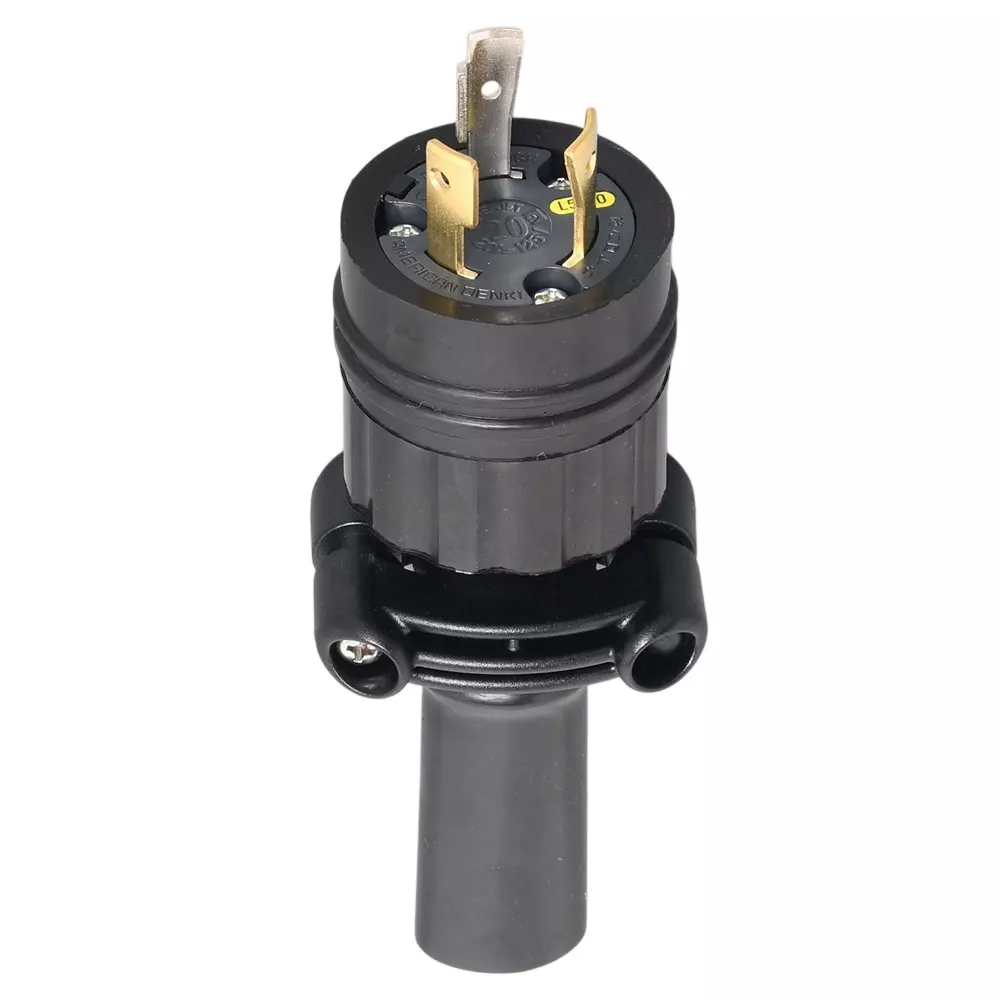 AMERICAN DENKI Waterproof Plug 125 V Voltage 20 A Current Type, 3212RW-L5