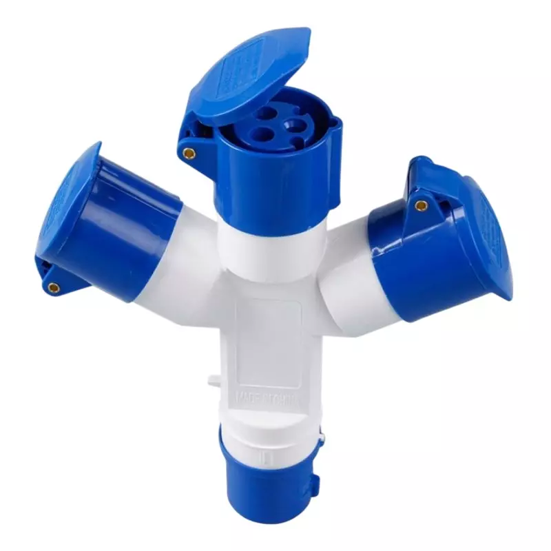 Sibass Electric Socket 16 A 3 Pin IP44 Rating and CE Mark, SE-1013 (Pack of 20)