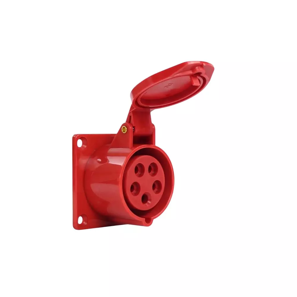 Sibass Electric Panel Socket Without Body 32 A 5 Pin IP44 Rating and CE Mark, SE-S325 (Pack of 60)