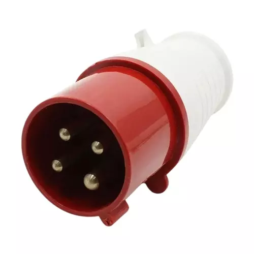 Sibass Electric Plug 63 A 4 Pin IP44 Rating and CE Mark, SE-P034 (Pack of 10)